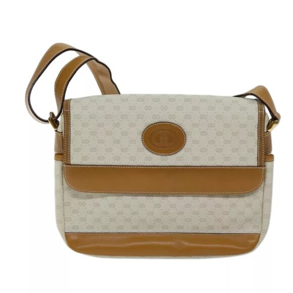 GUCCI Micro GG Supreme Shoulder Bag PVC Beige 001 106 0185 Auth am6133 - Picture 5 of 16